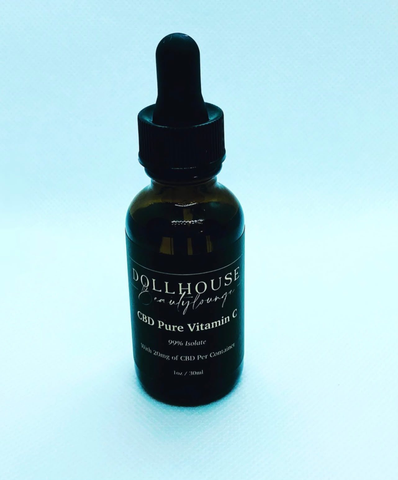 Dollhouse CBD Pure Vitamin C serum dropper bottle